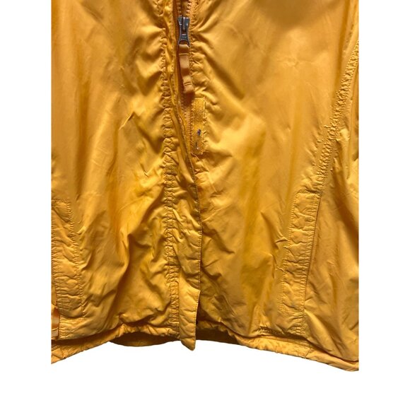 L.L. Bean Vintage 90's Yellow Softshell Hoodie Windbreaker Jacket - Picture 3 of 7